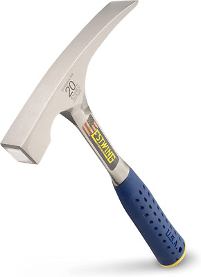 - E3 20BLC Bricklayer'S/Mason'S Hammer - 20 Oz Masonary Tool with Forged Steel C