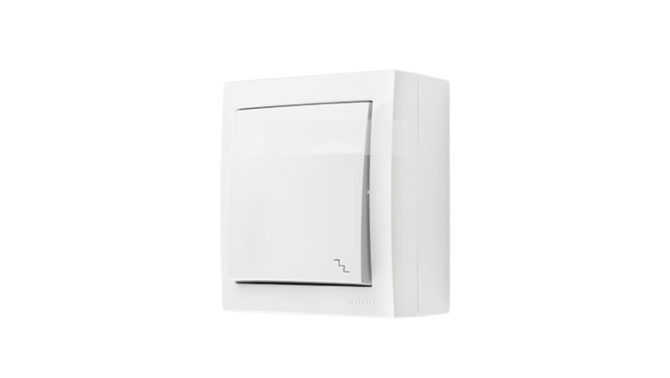 Simon Aquaclick Stair switch, 10 AX, 250 V white ACW6/11 /T2UK