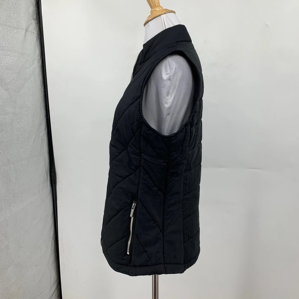 Tail Tech Vest Women M Medium Black Sonny Quilted Full Zip Stand Collar Jacket - Image 4 of 4