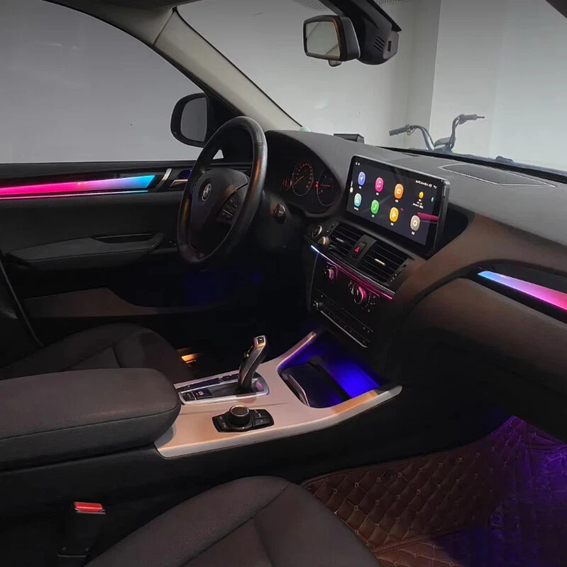 Kit de luz ambiente LED de 256 cores para BMW X3 X4 F25 F26 2012-2017 lâmpada de atmosfera - Imagem 4 de 4