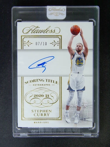 2023-24 Panini Flawless Stephen Curry Scoring Title Auto Gold /10