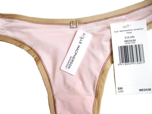 A090T ELLE MACPHERSON INTIMATES Prism Silky Sleeky All Stretch Thong E16-430 New - Picture 4 of 4
