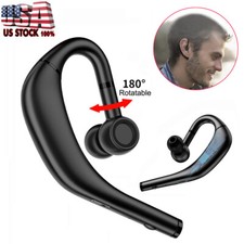 Wireless Bluetooth Earphone Earbud Ear-hook Earpiece Built-in Mic for Calling