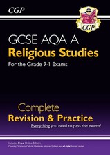 Image of GCSE AQA A Religious Studies Revision & Practice Key Stage 4 Ages 10-11 CGP