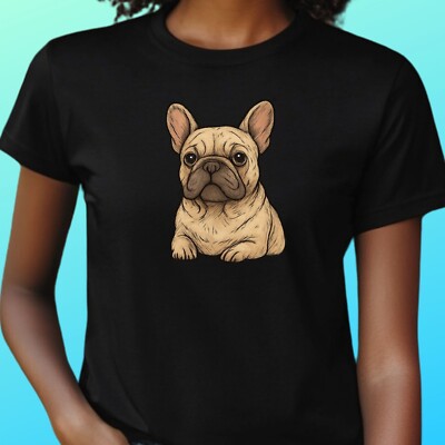 T-Shirt Französische Bulldogge   Süßes Hundemotiv, Geschenkidee