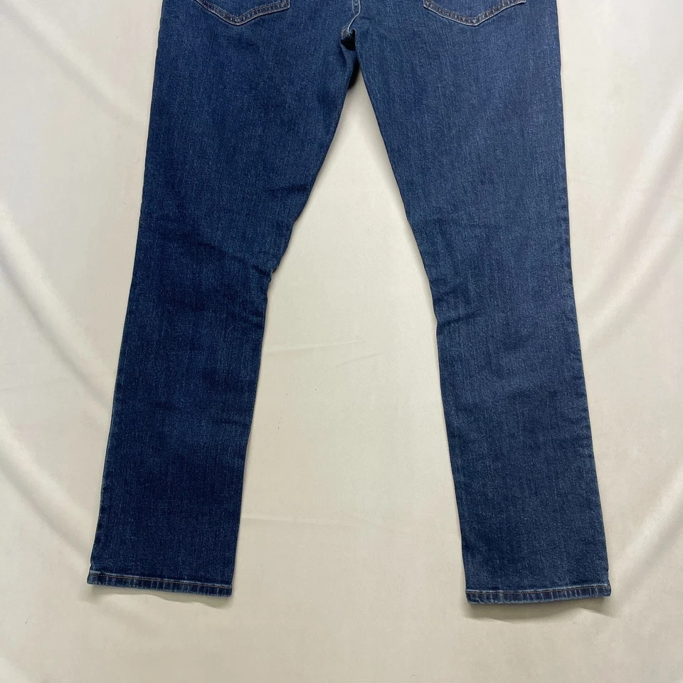Volcom Jeans Mens 38x30 Blue Denim Cotton Skinny Leg Classic 5-Pockets Zip Fly - Image 2 of 4