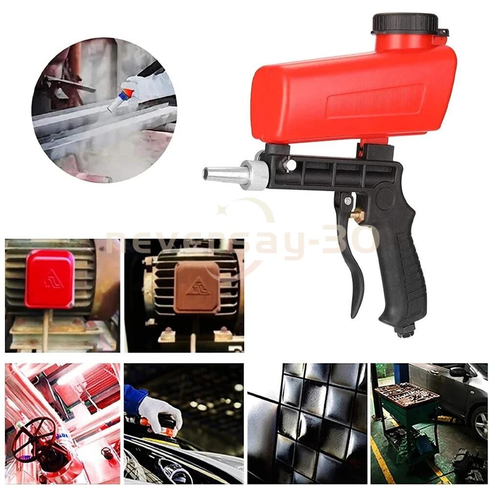 Portable Handheld Air Compressor Speed Sand Gun Blaster Sand Blasting 1/4 in