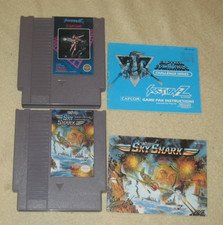 Sky Shark & Section Z + Manuals for NES .Authentic. Clean/Tested Nintendo MINT!