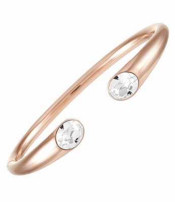 Calvin Klein Armband Armreif Manschette roségold 2 Kristalle KJ8YPF1402XS
