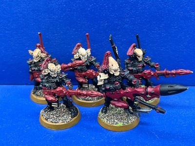 RAR! 5 schwarze Khaindar / Dark Reapers der Aeldari / Eldar METALL