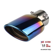 Universal Straight Type Stainless Steel Bolt-On Car Exhaust Tail Muffler Tip
