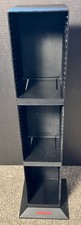 Laserline 50 Vertical CD Tower Holder Tabletop Hard Plastic Black Rack Vintage