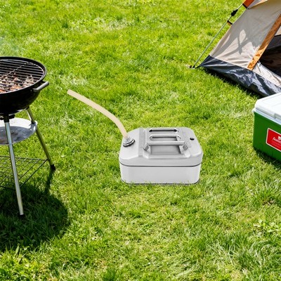 10L 304 Stainless Steel Can, Metal Camping Can with Pressure Relief Valve