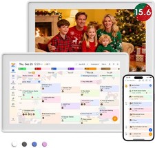 15.6" Digital Calendar Frame,Interactive Touchscreen Eletronic Calendars,Smart..