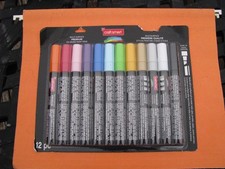 Brand New Craft Smart Premium Chisel Tip Oil-Based Paint Pens 12ct Asstd Colors