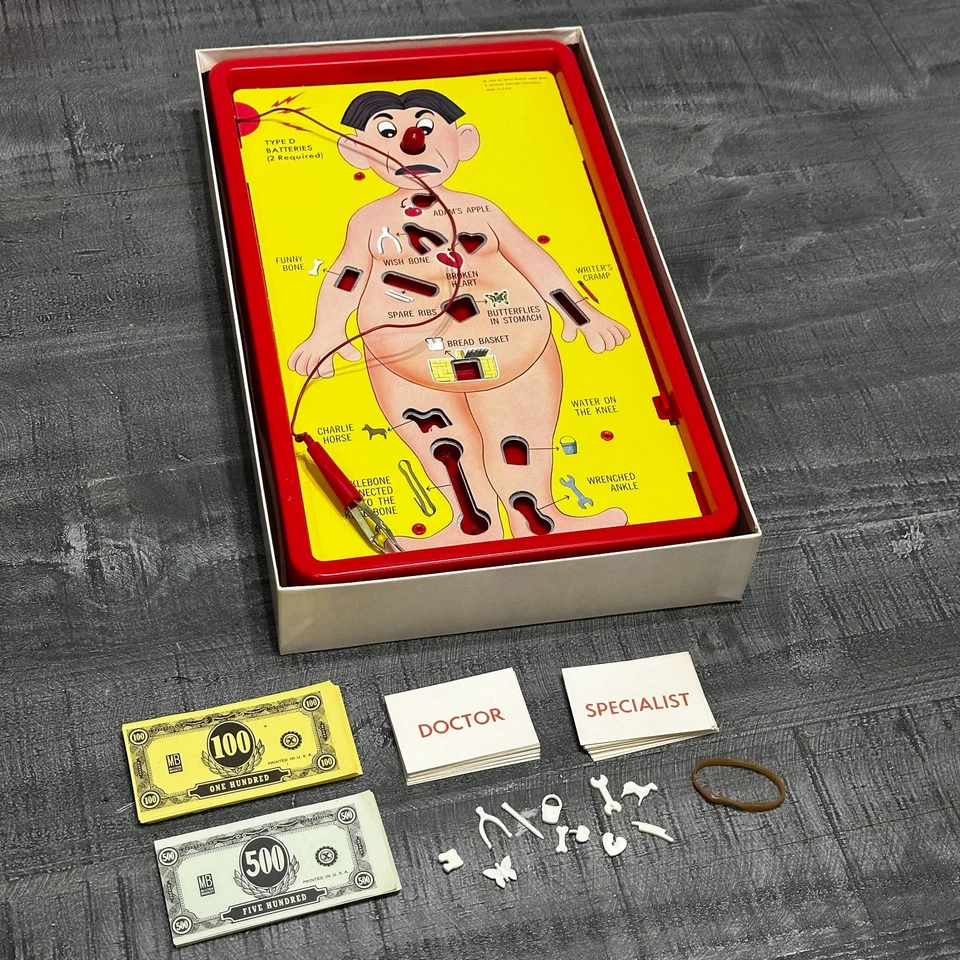 Vintage 1965 Milton Bradley Operation Skill Game Complete Set Works - Image 2 of 4
