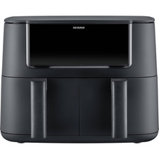 Severin Heißluftfritteuse Airfryer 8l Timerfunktion Display Schwarz 2600W