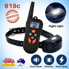 TRAIN 3 DOGS 1 REMOTE 500M SOUND VIBRATION ZAP WATERPROOF DOG TRAINING COLLAR
