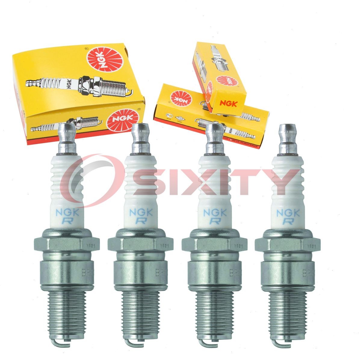 4 pcs NGK Standard Spark Plugs for 1966-1967 Nissan 411 1.3L L4 - Engine Kit ts