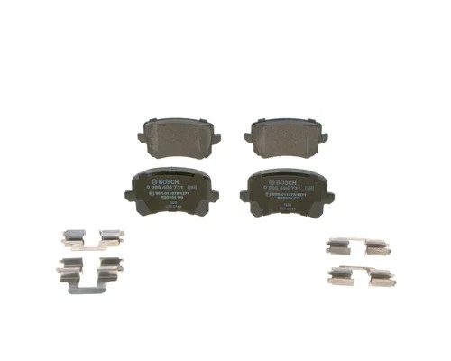 BOSCH 0 986 494 731 Bremsbelagsatz, Scheibenbremse für Vw Seat Audi (265) - Bild 1 von 1