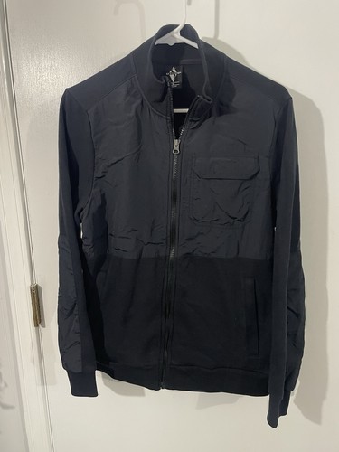 Sketchers Full Zip Running Jacket Size Small Black Fleece Nylon Preowned Good