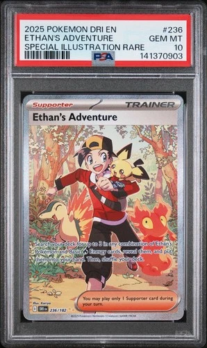 2025 Pokemon Ethan's Adventure SIR 236/182 Sv10: Destined Rivals Holo PSA 10 GEM
