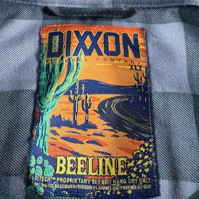 Dixxon Flannel Co. Men s  The Beeline  Long Sleeve Green/ Gray Flannel Shirt XLT