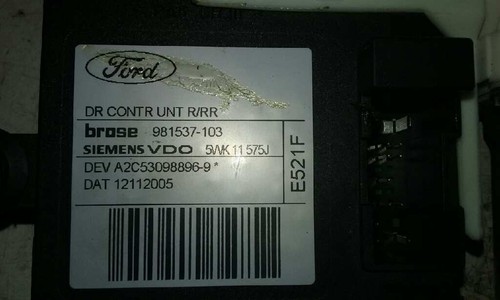 981537103 MOTEUR LÈVE VITRE ARRIÈRE DROITE / 5WK11575J / 923752 POUR FORD FOCUS - 第 2/7 張圖片