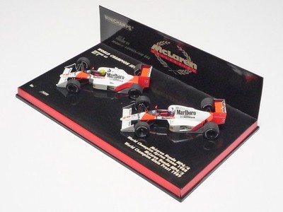 MINICHAMPS 1:43 McLAREN MP4/4 SENNA, MP4/5 PROST WORLD CHAMPION