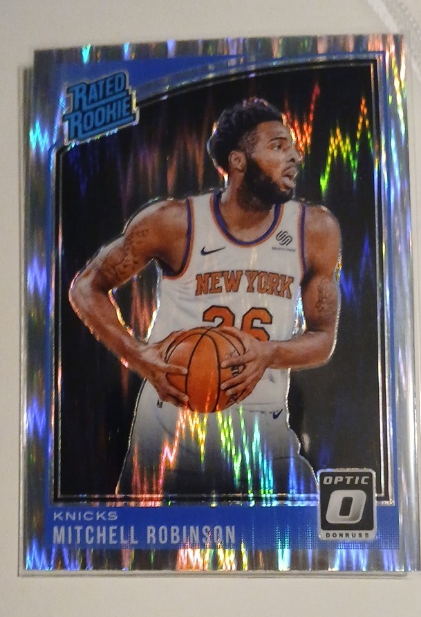 2018-19 Panini Donruss Optic Rated Rookie Mitchell Robinson #163 Shock Prizm (RC