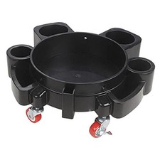 Bucket 5 Gallon Car Wash Professional Detailing Bucket with Heavy Duty Dolly