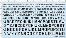 Detail Up All scale size US ARMY USAAF FONTS Characters Model Kit Marine Decal