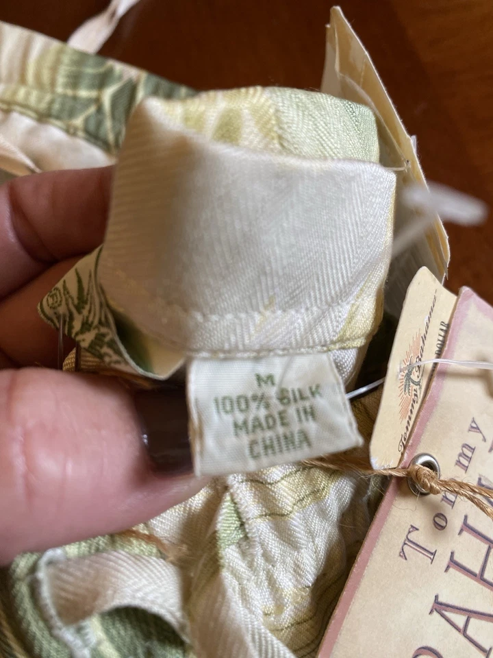 Tommy Bahama размер средний женщин рисовать цветочный брюки новый с Ярлыками 100 атлас - Изображение 4 из 4