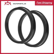 OD 76.1mm to ID 67.1mm auto Wheel Hub Centric Rings Black Polyautobonate 2 Pcs