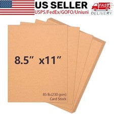 8.5x11 Brown Cardstock 30 Sheets, 230gsm 85lb Heavy Paper for Printer Crafts