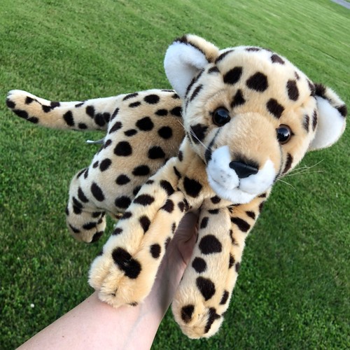 Nursery Animal Alley Plush Baby Jaguar Cub Cheetah Leopard 18" Laying Toys R Us