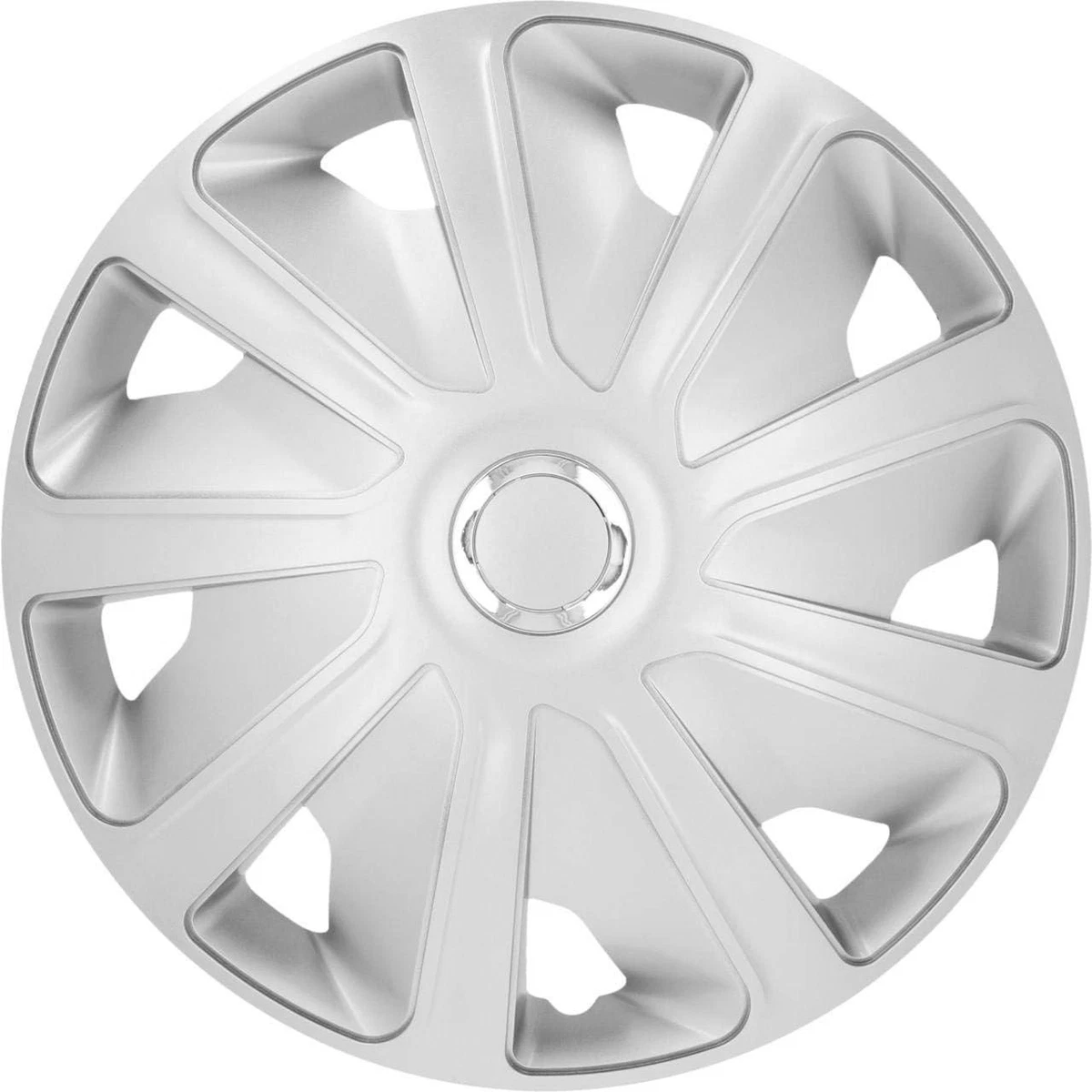 Radzierblende Cartrend CARTREND Radzierblende Meridian 15 Zoll – 4 Silberne Radkappen, Universell Und Waschstraßenfest