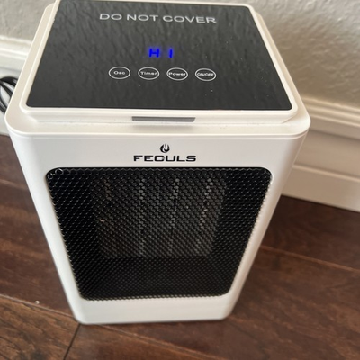 #ad Feculs PTC Space Heater portable electric heater indoor use EUC Works $22.49