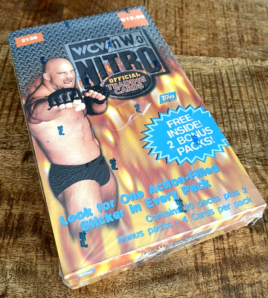 1999 TOPPS WCW/nWo NITRO WRESTLING PACK 🍿 4 Cards AUTOS? HULK HOGAN STING OVP‼️ - Bild 2 von 4