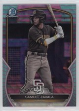 2023 Bowman Chrome Prospects Aqua & Pink Vapor Refractor /125 Samuel Zavala 0vc5