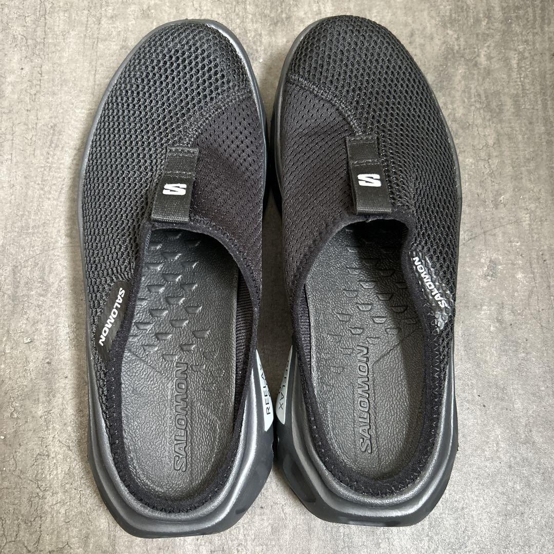 Salomon Reelax Slide 6.0 Mujer Zapatos de Recuperación 24cm Negro Casi Como N...