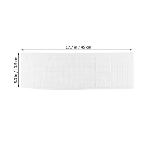 Wasserabweisender staubdichter Tastaturschutz Silikon Transparente Tastatur - Bild 6 von 11