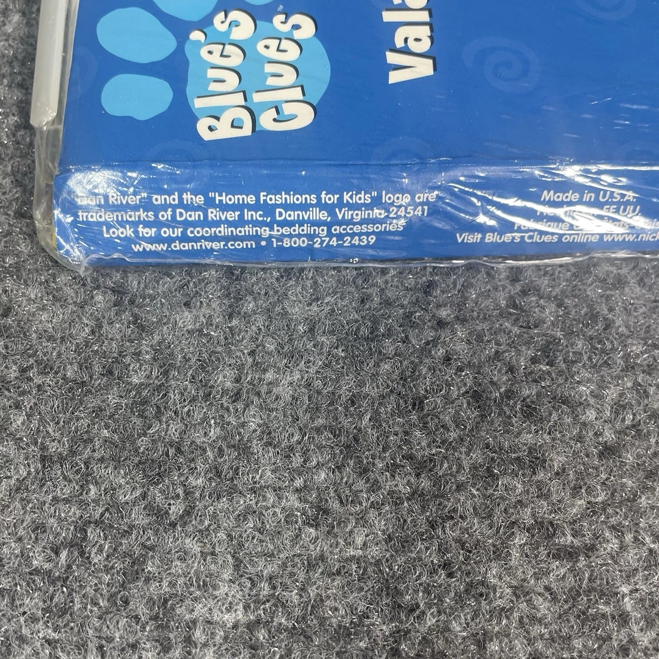 Винтажный Blue's Clues Window Valance Kids Dan River Tickety Tock Salt Pepper 2000 новый из старых запасов - Изображение 3 из 4