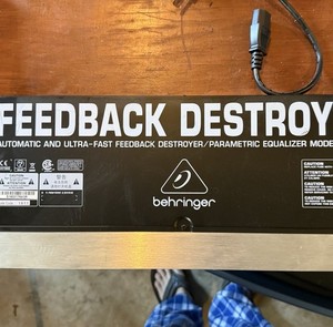 Behringer Feedback Destroyer FBQ1000 2-Ch 1U Rack Digital MIDI 24/96