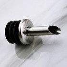 5 Pcs Stainless Steel Classic Bottle Pourers Metal Liquor Pump Stopper