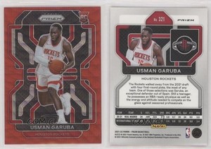 2021-22 Panini Prizm Ruby Wave Prizm Usman Garuba #321 Rookie RC