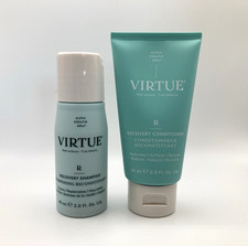VIRTUE Recovery Shampoo 60ml & Conditioner 60ml Duo Travel Size ~ Brand New