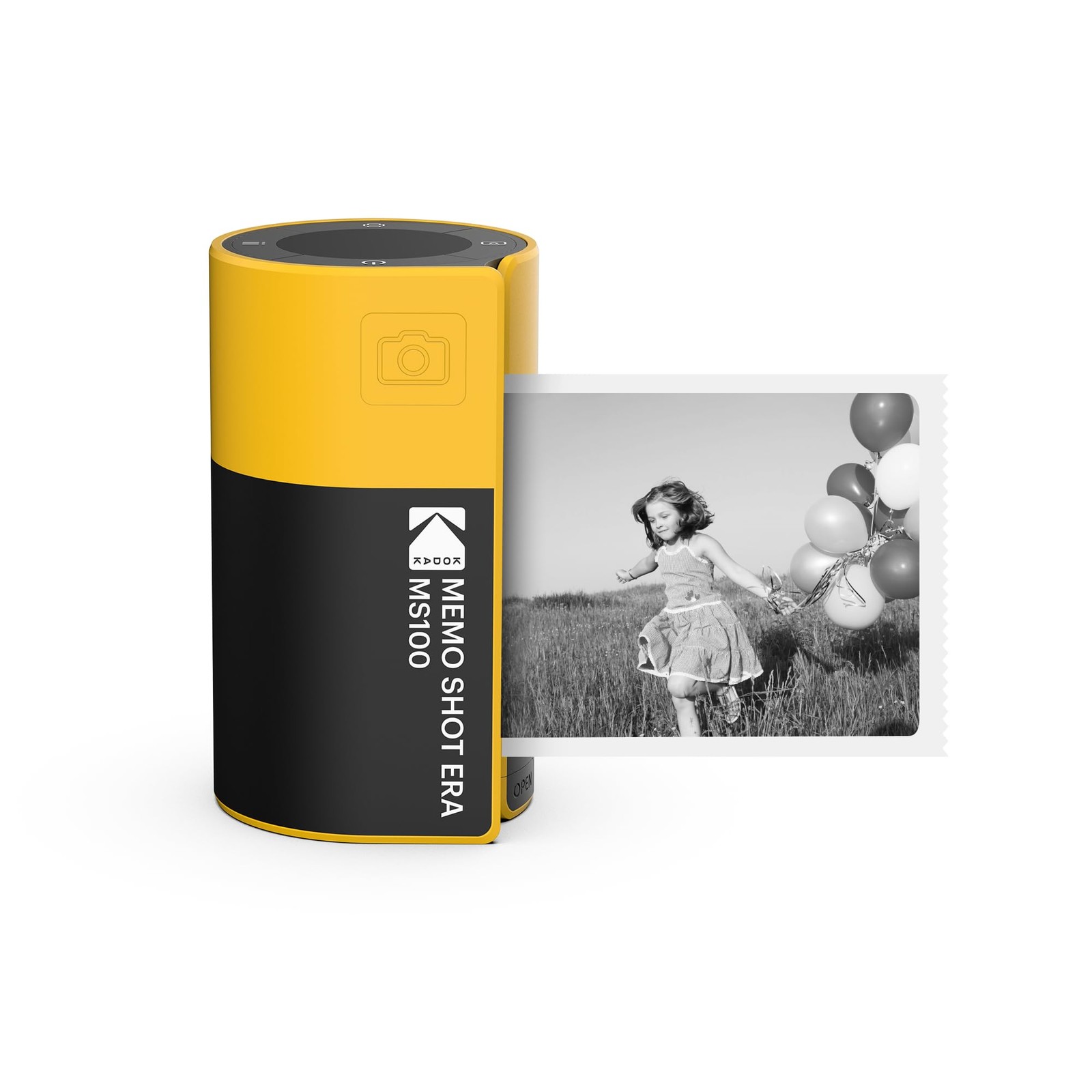 Cam Shot Mini 1 Appareil photo compact jaune rétro et de poche pour souvenirs