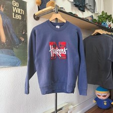 Vintage 90s Nebraska Huskers Plaid N Crewneck