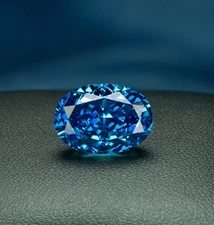 53 Ct EGL Certified Natural Flawless Blue Zircon Oval Cut Loose Gemstone A++